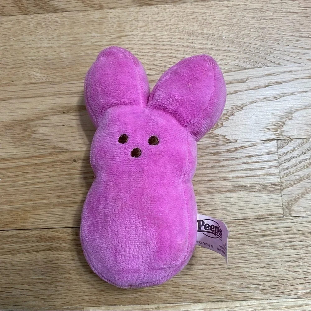 Peeps Plush Pink Easter Stuffed Toy Kids